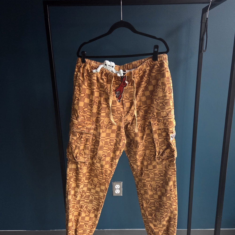 Brown Patterned Men's Pants